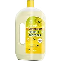 Neusafe Multipurpose Isopropyl Alcohol and Aloevera Based(Lemon) Liquid Sanitizer for Hard and Soft Surface-1 Litre