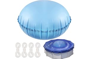 WEITAPYT Pool Cushion Winter, Inflatable Pool Cover, Pool Cover Winter, 4 Feet / 120 cm Pool Winter Cover, Suitable for Protection of Swimming Pools in Winter and Bad Weather/Round