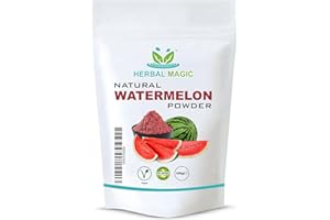 Herbal Magic's Pure & Natural Watermelon Powder, Juice Powder - Rich & Vibrant Smoothies, Shakes, Juices, Baking, Cuisines - irresistibly delicious - for an active lifestyle -100g (Pack of 1)