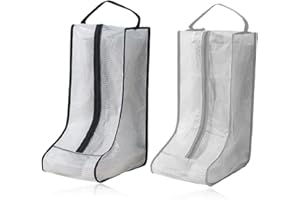 ZAMXHUG 2pcs Sacs à Chaussures Portables Anti-poussière - Sacs de Rangement Portables pour Bottes Tall, Sac à Chaussures avec poignée, pour la Maison et Les Voyages