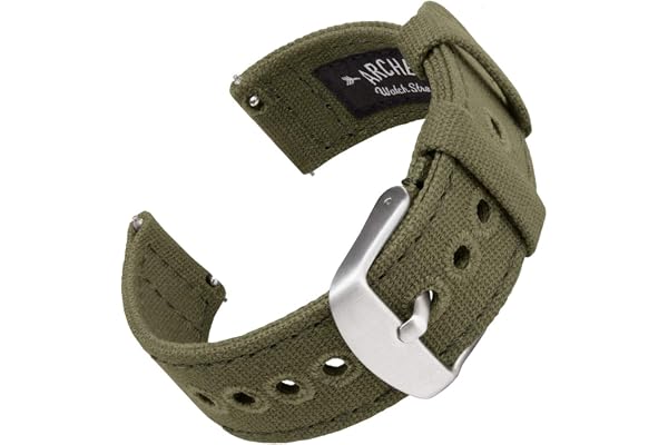 Archer Watch Straps - Bracelets de Montre en Toile à Dégagement Rapide