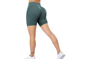 ZAAYO Pantalon Corto Deporte Mujer Short Push Up Pantalones Cortos Deporte sin Costuras Gym Leggings Deportivos para Yoga Fitness Running