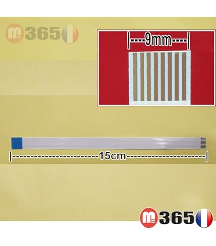 KALEA-INFORATIQUE Nappe Ruban ZIF FPC 22 Fils AW, Pas 1 Longueur