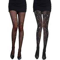 Collant Halloween Squelette Noir Pour Femme/fille – Motif Squelette Et Rose, Longueur 70 Cm, Idéal Pour Fête, Cosplay, Carnaval - 5