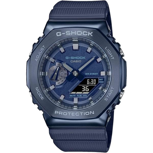 G-Shock GA2100-1A2 Neon Accent Watch, Blue, Blue, One Size