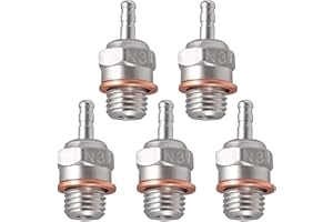 NUOFANY 5Packs RC Candela 7017#3 N3 Medium Hot Spark Nitro Motore Parti Sostituzione OS 8 Compatibile con Kyosho Redcat HPI HSP 1/8 1/10 RC Auto Truck Buggy