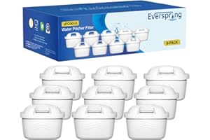 EVERSPRING Wasserfilter Kompatibel mit Brita Maxtra+, Maxtra Plus,Mavea,Anna Duomax,9 Stück