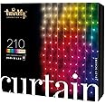 Twinkly Curtain - Luci a LED sospese con 210 LED RGB + bianco caldo puro - Illuminazione per interni ed esterni - Controllato