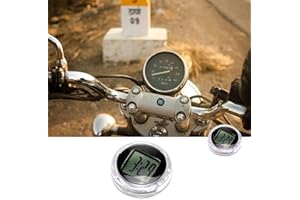 CHRISTY HARRELL 1 orologio elettronico impermeabile per moto, mini orologio da moto, impermeabile, orologio digitale