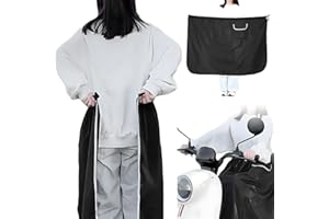 BAIFULAI Universal Wetterschutz Beinschutz für Roller, Abdeckplane Motorroller Regenschutz Schützt vor Wind und Kälte Nässeschutz für Roller mit Dick Gefüttert Reflektierende Streifen