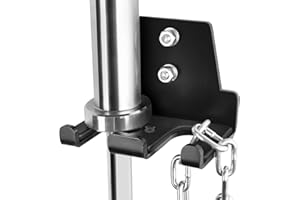 BRTGYM Langhantelhalter, Wandhalterung, vertikale Aufbewahrung für Betonwand, Holzbolzen, 79,8 kg Tragkraft, 3 GA Stahl (Montagezubehör im Lieferumfang enthalten)