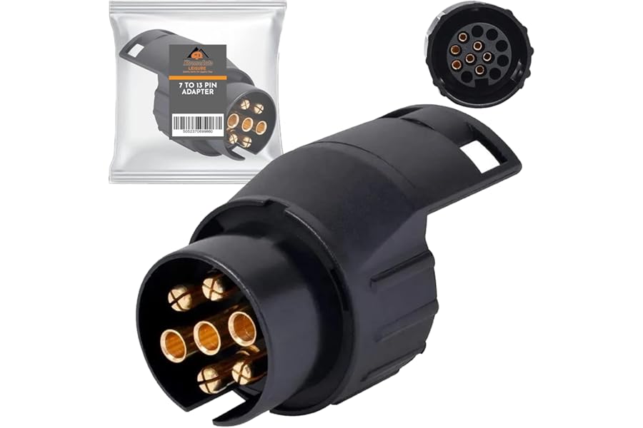 Xtremeauto 7 Pin To 13 Pin Towing Adaptor - 7 Pin To 13 Pin Adapter For Trailer, Caravan, 7 Pin To 13 Pin Towing Adapter Socket Plug 7pin To 13pin Adapter Converter