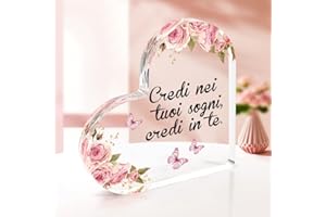 XIOABRE Regalo Amica Acrilico Ornamento Regali Per La Laurea Donna Regali Laurea Donna Regalo Sorella Compleanno Regalo Laurea Ragazza Regalo Migliore Amica Compleanno Regali Laurea Medicina Natale