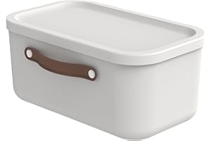 Rotho Maloja Aufbewahrungsbox 12 l, Kunststoff, weiss, 12 (39.5 x 26.5 x 17.7 cm)