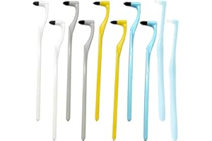 RIENAN 8 patyczków do polerowania zębów, do samodzielnego usuwania kamienia nazębnego i 2 płaskie szczoteczki międzyzębowe do usuwania przebarwień, płytki nazębnej i kamienia nazębnego