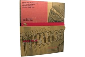 Renz 311430134 14.3 mm Ring Wire Cut Element - Black. 3:1 Pitch. A4. 50 Wires per Box.