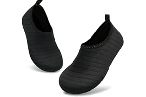 InfiniZer Kinder Badeschuhe – Schnell trocknende Badesandalen für Kinder und Kleinkind mit Rutschfester, verstärkter Sohle – Badeschuhe Kinder, Badeschuhe Kleinkind, Größen 22-35 EU