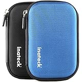 Inateck 2.5 Inch Hard Drive Disk Case HDD Protector Bag Zipper Cover, 2.5" HDD Protective Carrying Case (Blue)