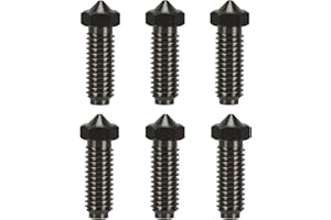 LANKEGU 6 ugelli in acciaio temprato per stampante Anycubic Kobra 2, 3D, resistenza alle alte temperature, 0,4 mm, ugelli in acciaio temprato per Kobra 2, Kobra 2 Neo, Kobra 2 Pro, Kobra 2 Plus, Kobra