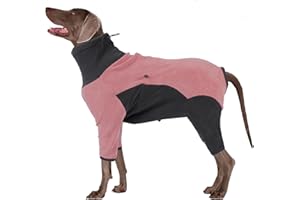LIANZIMAU Fleece Dog Coat with Legs Dog Fleece Jumper Warm Dog Winter Coats for Small Medium Large Pet Indoor & Outdoor Wear