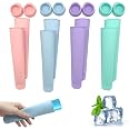 Moules à Glace Silicone - Lot De 8 - Pour Sucettes Glacées Maison - Enfants Et Adultes