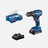 Bosch GSB 185-LI Ak&uuml;l&uuml; Darbeli Matkap (1 x 2.0Ah + GAL 18V-20 + 82 Par&ccedil;a Aksesuar seti)