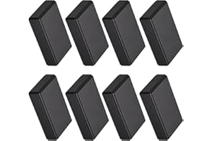 PATIKIL 58 x 35 x 15mm Elettronica Plastica Fai da Te Giunzione Scatola Custodia Custodia per Filo Protezione 8pz Nero