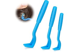 VFANDV Tire Tique pour Chiens, 3 Tailles Set Tire Tique, Crochet à Tiques, Pince à Tiques, Parfait pour Tout Kit d'urgence Tiques, Retireur de Tiques Fiable pour Chiens, Chats, Chevaux et Hommes