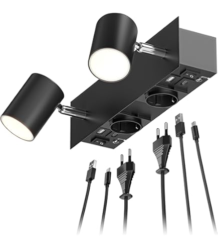 Licht-Erlebnisse LED wandlamp met stopcontact SOFT in chroom 3000K warmwit licht spiegellamp met schakelaar badkamer keuken Licht-Erlebnisse LED wandlamp met stopcontact SOFT in chroom 3000K warmwit licht spiegellamp met schakelaar badkamer keuken
