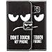 Produktbild Saxonia Tasche Samsung Galaxy S7 Edge Hülle Flip Case Schutzhülle Handytasche mit Kartenfach Motiv Dont Touch My Phone