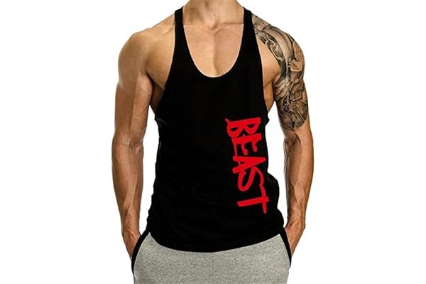Cabeen Homme Beast Musculation Débardeur de Fitness Culturisme Sports Workout T-Shirts