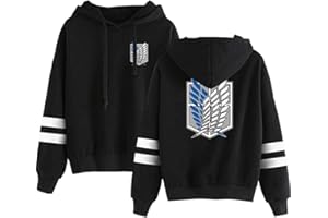 Silver Basic Giapponese Anime Anime Manga Cosplay Scout Legion Felpa con Cappuccio a Maniche Lunghe