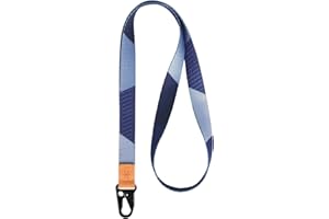 HEZEN Coole Lanyard für Schlüssel, Halsriemen Schlüsselbund für Frauen, Lanyard Logo für Männer, ID Lanyard (Q Dunkelblau)
