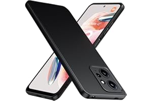TesRank Funda Xiaomi Redmi Note 12 4G [No para Note 12 5G], Carcasa TPU Suave Fundas para Xiaomi Redmi Note 12 4G Flexible [Resistente a arañazos] [Ultrafina Ligero]-Negro