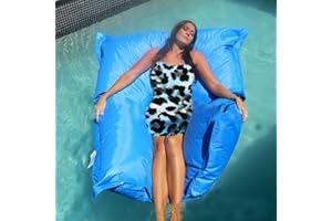 UGEFKMQ Poire D’Intérieur Et D’Extérieurpouf Flottant pour Piscine, Canapé d'entretien, Chaise Pazy, Pouf Géant, Piscine (sans Remplissage), 140Cm X 180Cm,Bleu,180 Cm * 140 Cm
