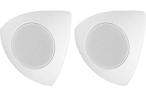 MONACOR MKS-48/WS Eck Wand- und Deckenlautsprecher/Boxen/Speaker 30W Weiss