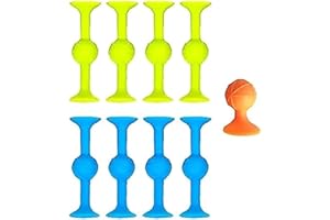 HINTER Pop Sucker Darts Sucker Game, Silicone sucker toyTarget Marker and Darts Competitive Games, Release Stress Toy for Glass, Metal, Plastic Adult (9PCS)