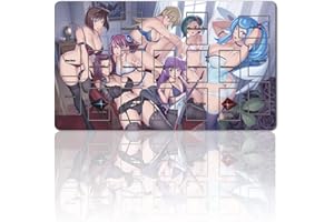 FOUR LEAVES Brettspiel TCG Spielmatten + Gift Free Bag + with Card Zones,YGO Card Game Table Mat Größe 60X35CM Kompatibel Mit Trading Card Game Mat (YGO-G-1-G-JH)