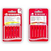 Singer 2 Packs of Sewing Machine Needles Universal and Special Elastic Fabric 2020/2045 (822R - 848R) Assorted Thickness Syst