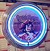 Produktbild NEON CLOCK CAPTAIN MORGAN SPICED RUM OF JAMAICA WALLCLOCK BLUE NEON RIM, WANDUHR MIT BLAUEN NEON RING