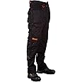 Black Hammer Mens Work Trousers Multi Pockets Cargo Heavy Duty Triple Stitched with Cordura Reinforcing Stress Points and Knee Pad Pockets Phenomenal Adult Workwear Trousers