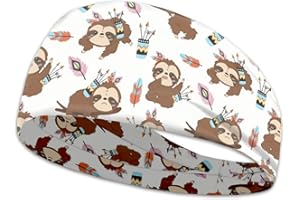 KUIAOBATY Sports Headband for Men And Women, Gothic Skulls Retro Floral Sweatband Non Slip Headwear for Fitness, Running, Outdoor Workout