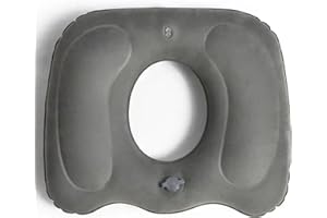 GUILUC Cojín para Hemorroides y Dolor de Coxis – Diseño Inspirado en Principios Ortopédicos – Alivio de Presión para Silla, Oficina y Coche – PVC Flocado Suave al Tacto