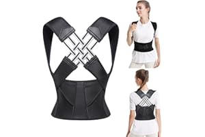 VicBou Correcteur posture, Posture Correcteur Dos Femme Homme, Redresseur Dos avec Ceinture Dorsale Ajustable, Correcteur de Posture pour Maintien Dos Droit Soutien (L)