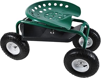 Amazon.de: Helo Gartensitz fahrbar mit Rollen (bis 140 kg belastbar