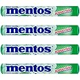 Mentos Spearmint Rolls 37.5g (Pack of 4) Multipack Chewy Dragees Softmints Sweets Mints Candy