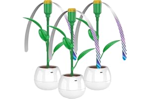 FANDLISS Ventilateur Anti Mouche Anti Moucherons Interieur, Ventilateur Anti Mouche de Table, Tue Mouche Interieur Suspendu Anti moucherons Cuisine,Convient pour Patios, Fêtes, Barbecu(3PCS)