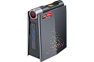 ACEMAGICIAN AMR5 AMD Mini PC Ryzen 7 5700U (fino a 4,3 GHz), 32GB RAM 512GB SSD Mini Desktop Computer per Gaming/Ufficio【Regolazione in 3 modalità, WiFi 6/Bluetooth 5.2/HDMI/DP/Type C】