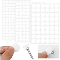 Tapa Con Orificios Para Muebles, 8 Mm, 100 Unidades, Color Blanco
