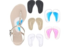 LYJOW 10PCS Semelles Orthopédiques Pieds Plats Semelles Chaussures Gel Soutien Voute Soutien Aux Femmes Ou Aux Hommes Atteints De Fasciite Plantaire Pour Soulager La Douleur Et Réduire Le Stress